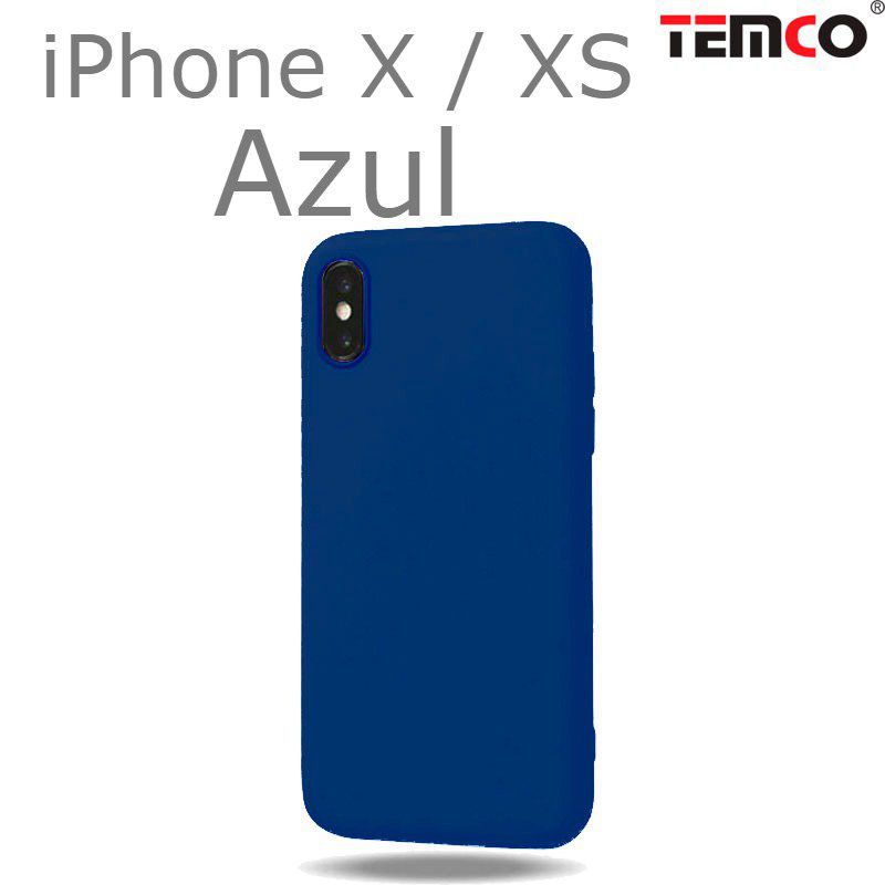 Funda Silicona iPhone X / XS Azul