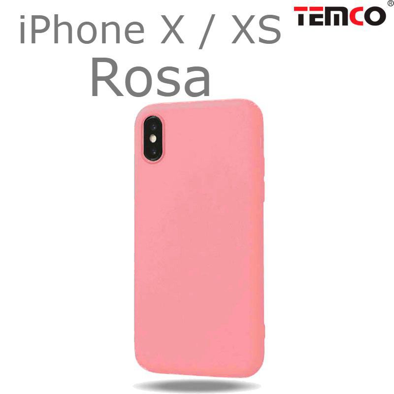 Funda Silicona iPhone X / XS Rosa