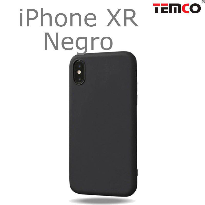 Funda Silicona iPhone XR Negro