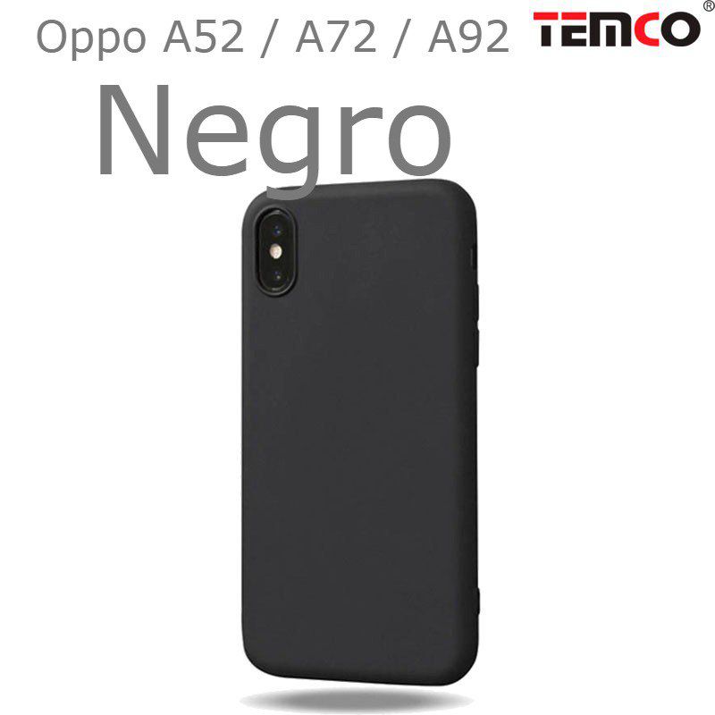 Funda Silicona Oppo A52 / A72 / A92 Negro