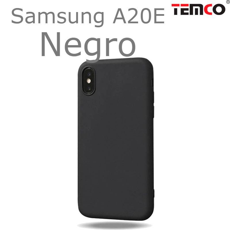 Funda Silicona Samsung A20E Negro