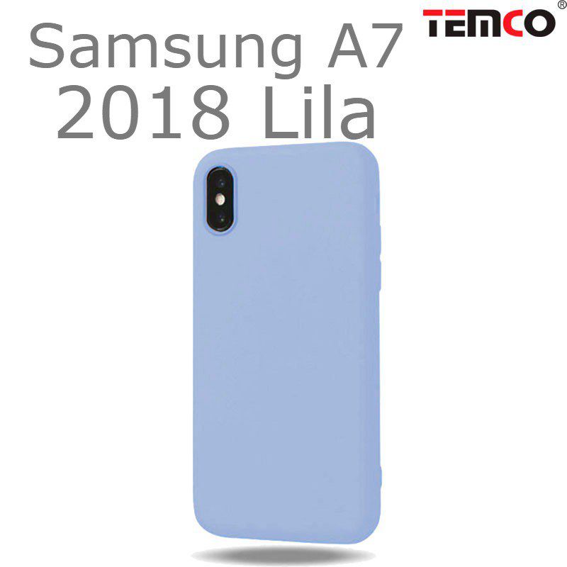 Funda Silicona Samsung A7 2018 Lila