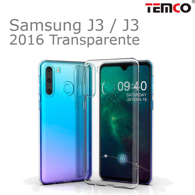 Funda Silicona Samsung J3 / J3 2016 Transparente