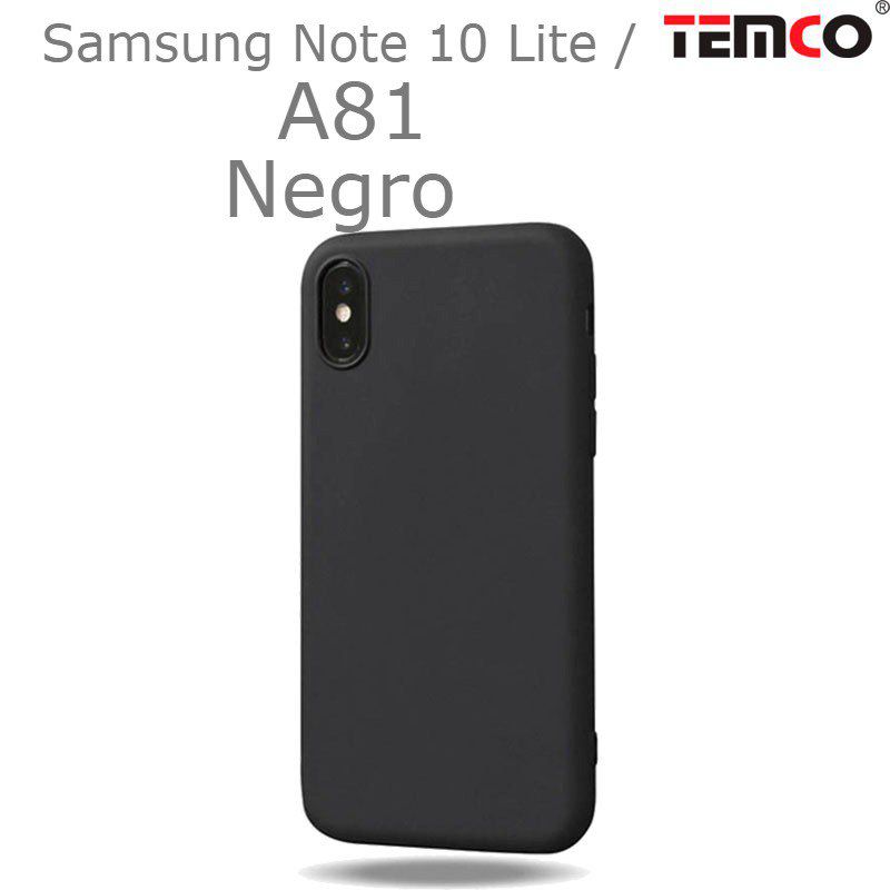 Funda Silicona Samsung Note 10 Lite / A81 Negro