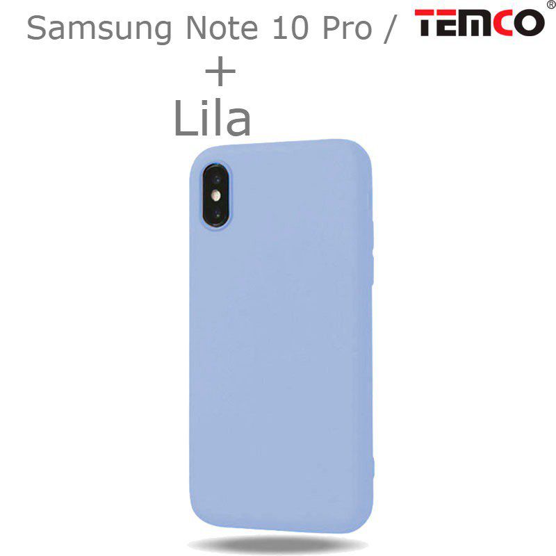 Funda Silicona Samsung Note 10 Pro / 10 Plus Lila