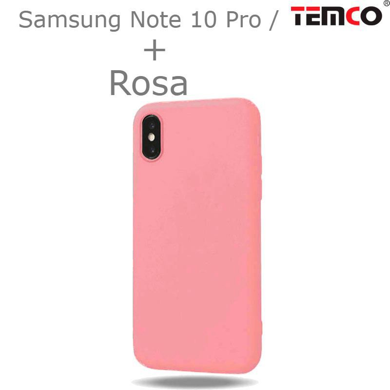 Funda Silicona Samsung Note 10 Pro / 10 Plus Rosa