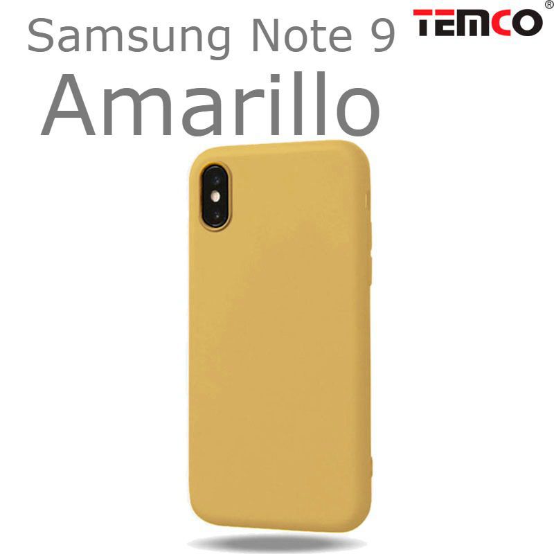 Funda Silicona Samsung Note 9 Amarillo