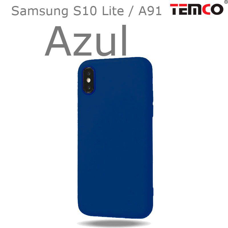 Funda Silicona Samsung S10 Lite / A91 Azul