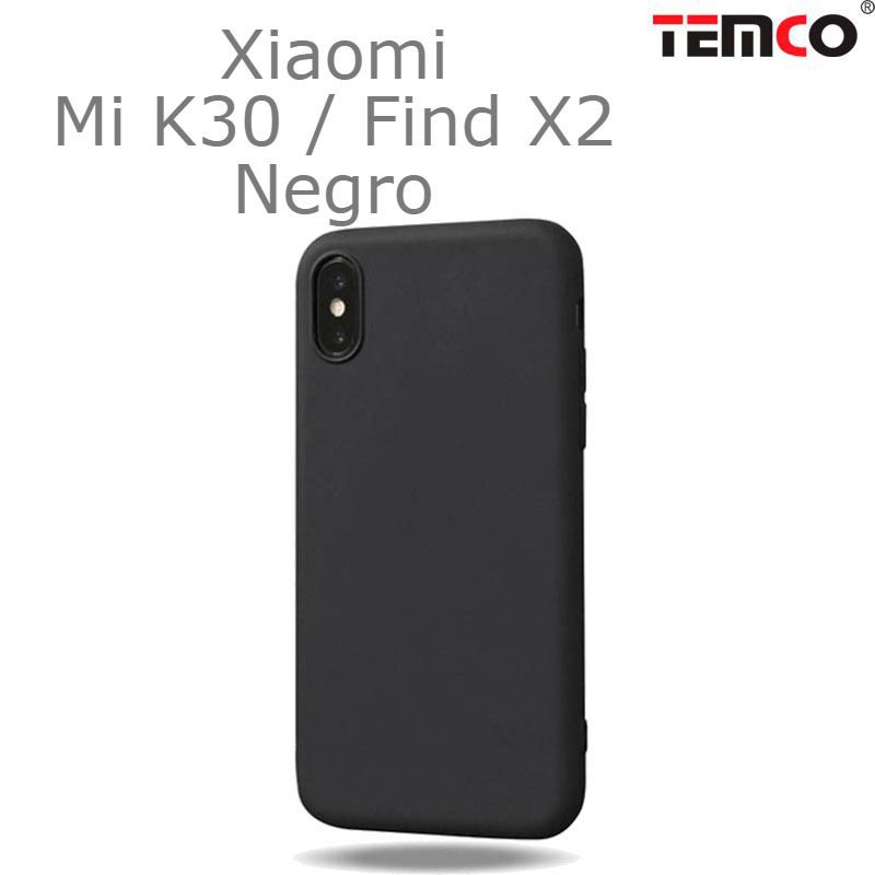 Funda Silicona Xiaomi Mi K30 / Find X2 Negro
