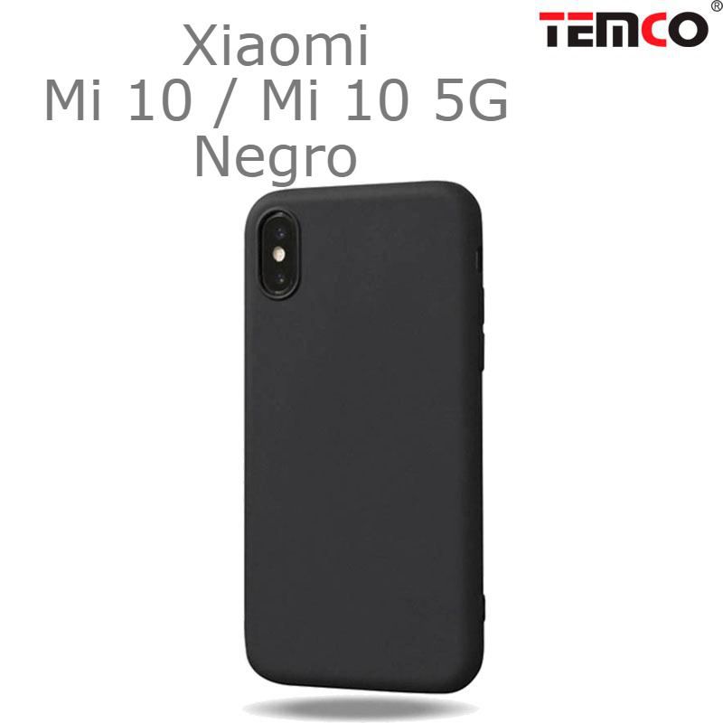 Funda Silicona Xiaomi Mi 10 / Mi 10 5G Negro