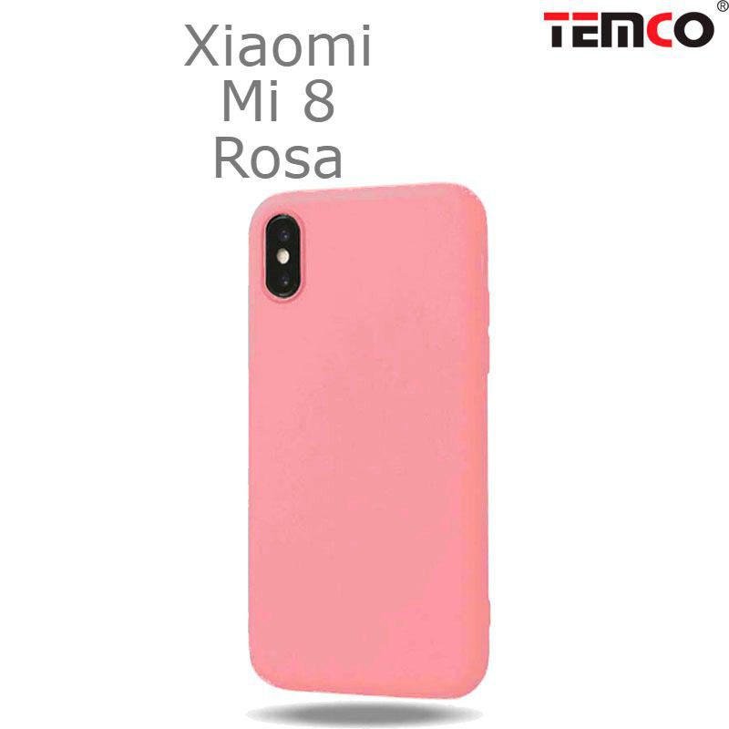 Funda Silicona Xiaomi Mi 8 Rosa