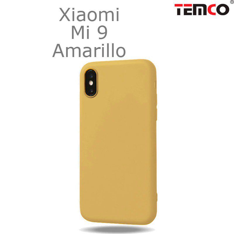 Funda Silicona Xiaomi Mi 9 Amarillo