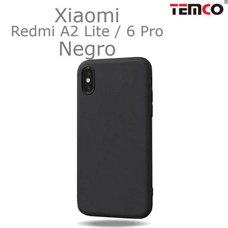 Funda Silicona Xiaomi Redmi A2 Lite / 6 Pro Negro