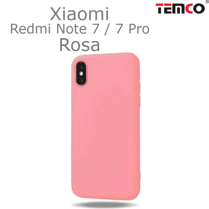 Funda Silicona Xiaomi Redmi Note 7 Rosa