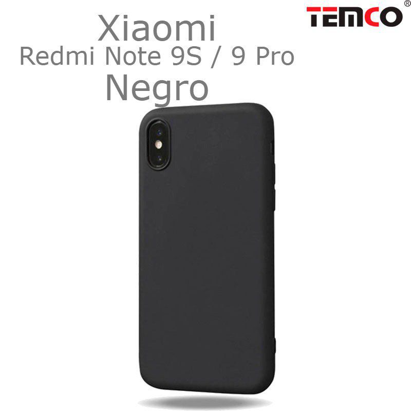 Funda Silicona Xiaomi Redmi Note 9S / 9 Pro Negro