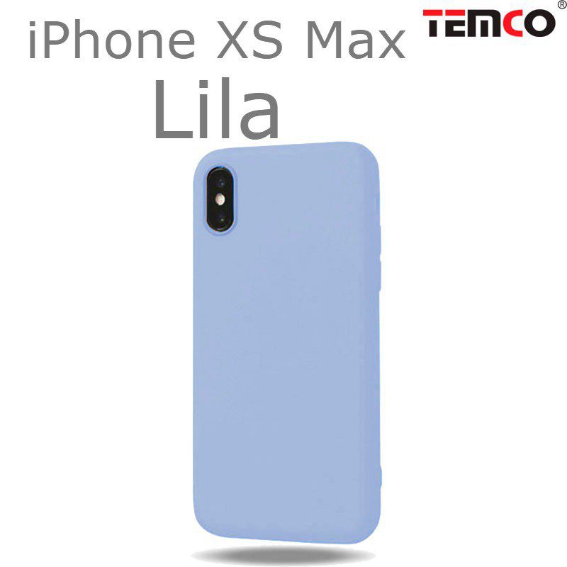 Funda Silicona iPhone XS Max Lila