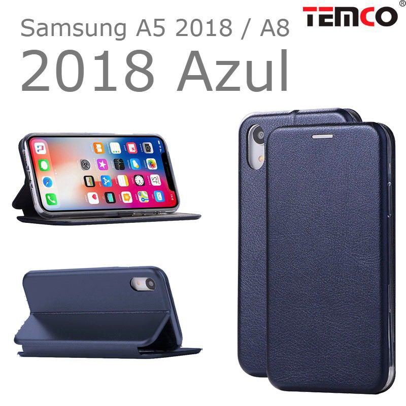 Funda Concha Samsung A5 2018 / A8 2018 Azul