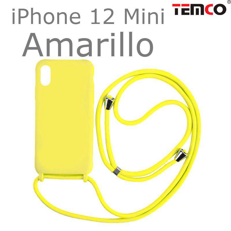 Funda Colgante iPhone 12 Mini Amarillo