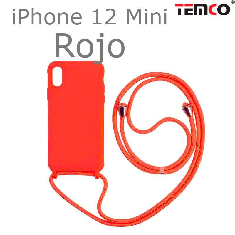 Funda Colgante iPhone 12 Mini Rojo