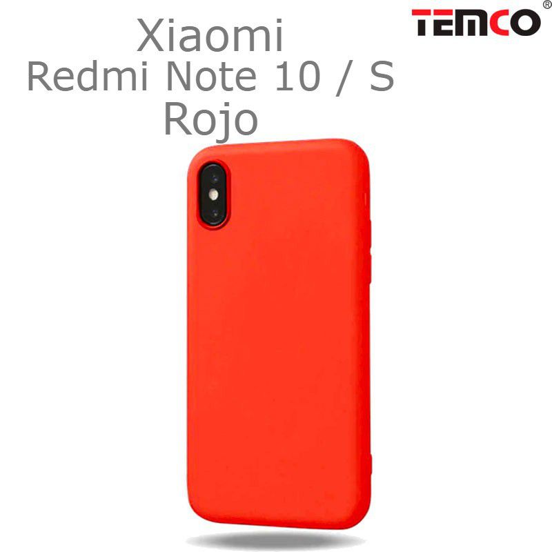 Funda Silicona Xiaomi Redmi Note 10 / S Rojo