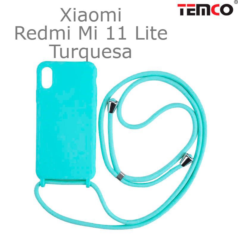 Funda Colgante Xiaomi Redmi Mi 11 Lite Turquesa