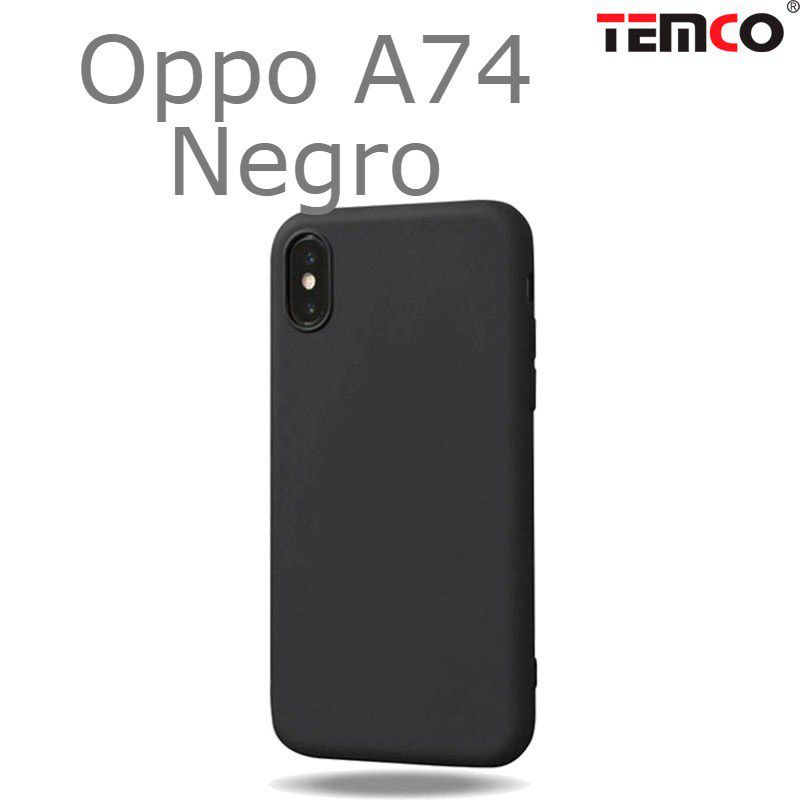 Funda Silicona Oppo A74 Negro