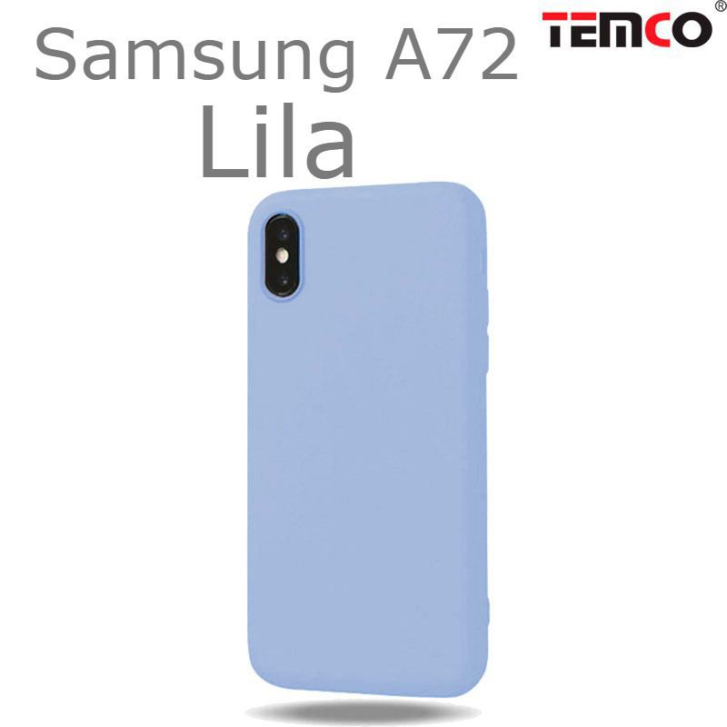 Funda Silicona Samsung A72 Lila