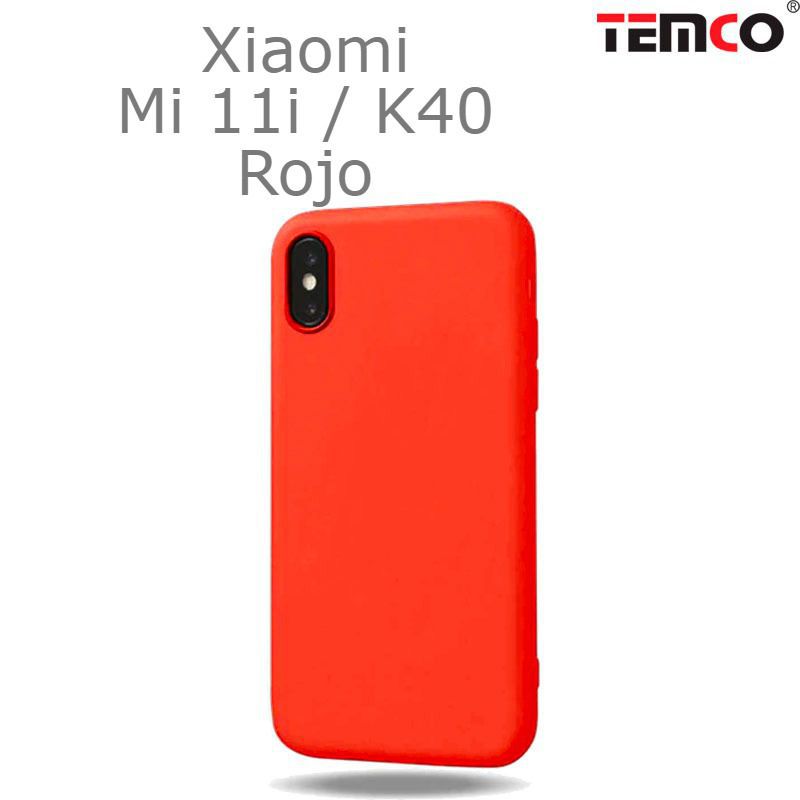 Funda Silicona Xiaomi Mi 11i / K40 Rojo